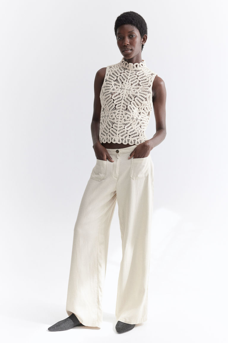 Linen-blend Pants H&M