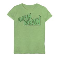 Футболка с надписью Green Arrow и надписью DC Comics для девочек 7-16 лет DC Comics