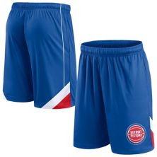 Men's Fanatics Branded Blue Detroit Pistons Slice Shorts Fanatics