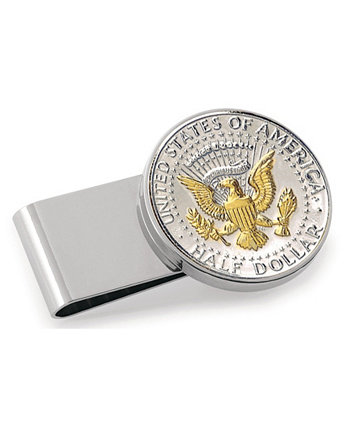 Выборочно золотослойная президентская печать JFK полдоллара из нержавеющей стали монета зажим для денег American Coin Treasures