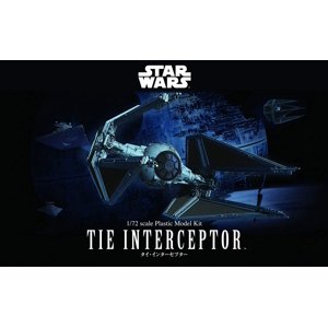 Bandai 2333769 Star Wars TIE Interceptor 1/72 Scale Plastic Model Kit Bandai