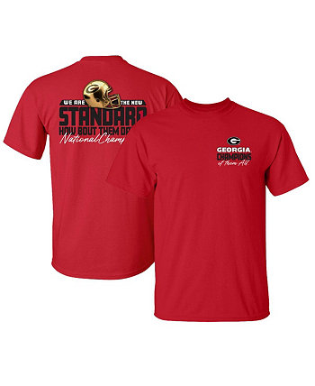 Men's Red Georgia Bulldogs College Football Playoff 2022 National Champions Gold Standard T-shirt New World
