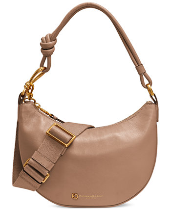 Roslyn Small Leather Hobo Bag Donna Karan New York