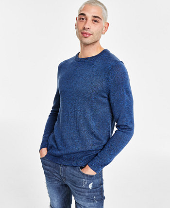 Мужской текстурированный свитер с круглым вырезом обычного кроя, созданный для Macy's I.N.C. International Concepts