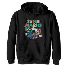 Boys 8-20 Nintendo Mario & Luigi High Five Hoodie Nespresso