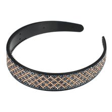 1pcs No Slip Rhinestone Wide-brimmed Headband 4.45&#34;x0.98&#34; Unique Bargains