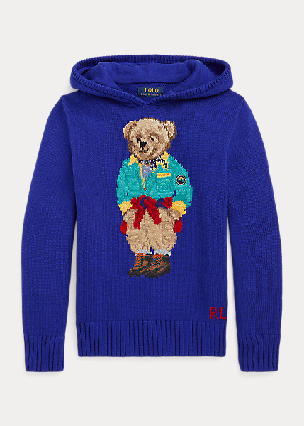 Polo Bear Hooded Sweater Boys 8-20
