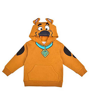 Коричневый пуловер со Скуби-Ду для мальчиков и девочек с капюшоном для малышей Children's Apparel Network