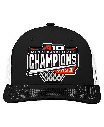 Men's Black VCU Rams 2023 Atlantic 10 Men's Basketball Conference Tournament Champions Locker Room Adjustable Hat Zephyr