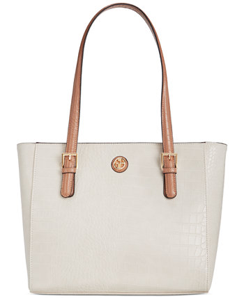 Faux Croc Embossed Large Tote, Created for Macy's Giani Bernini