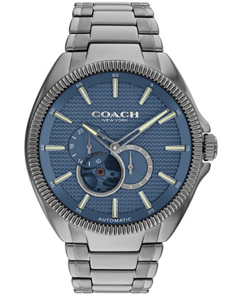 Men's Automatic Jackson Gray Stainless Steel Watch 45mm COACH
