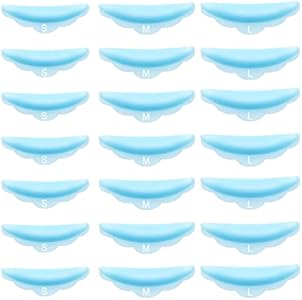 Hicarer 48 Pieces Raise Eyelashes Rods Silicone Eyelash Pads (Small, Medium, Large), Rods for Raise Eyelashes Silicone Eyelash Perming Curler, Pads for Eyelashes Makeup Tool Hicarer