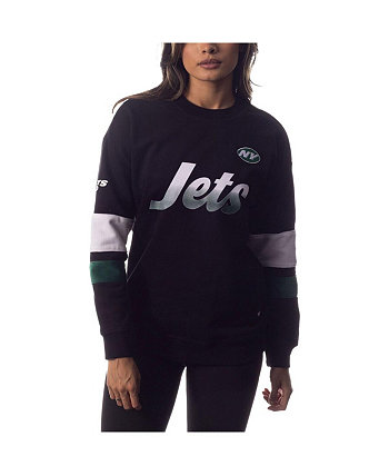 Женский флисовый пуловер черного цвета New York Jets The Wild Collective