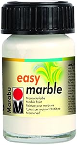 Краски для мраморирования Marabu Easy Marble 15 мл, Аметист (№081), для мгновенного создания мраморных эффектов Marabu