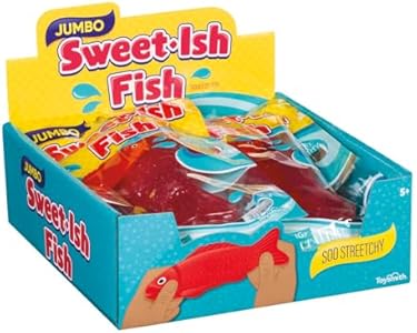 Toysmith Jumbo Sweet-Ish Fish Non-Edible Squeezy Toy Toysmith