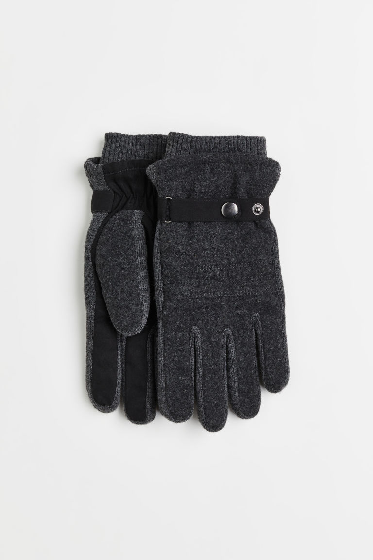 Полушерстяные перчатки H&M