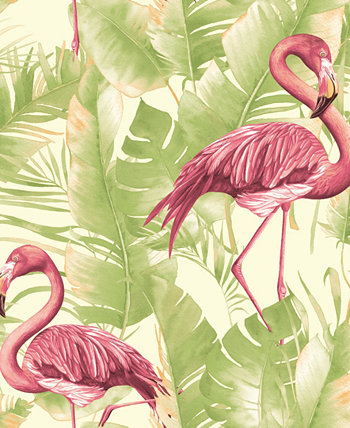 Обои «Тропический фламинго» размером 384 x 20,8 дюйма BME Furniture