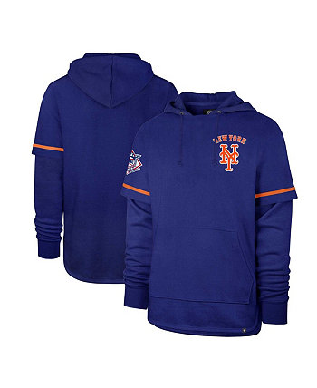 Мужской пуловер с капюшоном Royal New York Mets Shortstop '47 Brand
