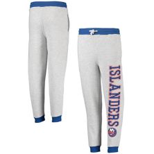 Youth Heathered Gray New York Islanders Skilled Enforcer Sweatpants Outerstuff