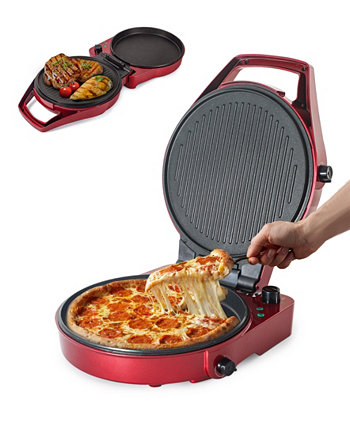 Countertop Pizza Maker, Indoor Electric Countertop Grill, Quesadilla Maker with Timer Commerical Chef