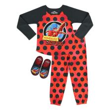 Комплект пижамы и тапочек Miraculous Ladybug для девочек 4–12 лет Licensed Character