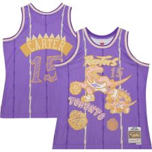 Men's Mitchell & Ness Vince Carter Purple Toronto Raptors Swingman Sidewalk Sketch Jersey Unbranded