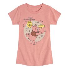 Disney's Winnie The Pooh Girls 7-16 Running Graphic Tee Disney