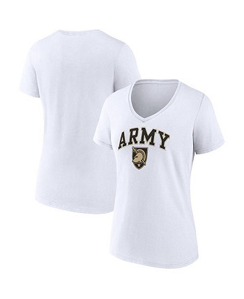Женская футболка White Army Black Knights Evergreen Campus с v-образным вырезом Fanatics