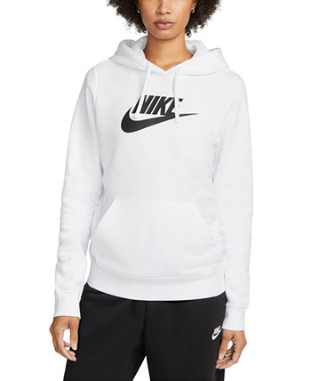 Женская спортивная одежда Клубный флисовый пуловер с капюшоном и логотипом Nike