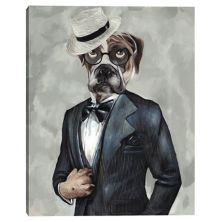 &#34;Tuxedo Dog IV&#34; Canvas Wall Art Unbranded