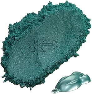 Seafoam Green Pearlescent 100% Pure Fine Mica Powder - Naturally Pigmented Multipurpose DIY Arts and Crafts, Dye, Soap Making, Cosmetics, Epoxy Resin, Paint, and More! 5 Grams KP Pigments