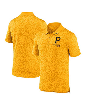 Мужская золотая рубашка-поло Pittsburgh Pirates Next Level Nike