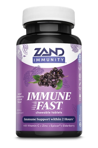 Zand Immune Fast™ Сладкая бузина -- 30 жевательных таблеток Zand