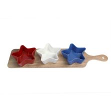 Доска для серфинга Americana с набором чаш с красной, белой и синей звездой Americana