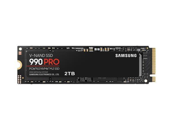 SAMSUNG 990 PRO M.2 2280 2 ТБ PCI-Express Gen 4.0 x4, NVMe 2.0 V7 V-NAND 3-битный внутренний твердотельный накопитель (SSD) MLC MZ-V9P2T0B/AM Samsung