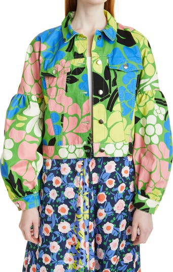 Куртка из органического хлопка с цветочным принтом Lyric STINE GOYA