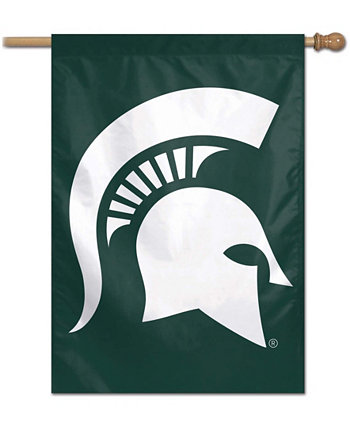 Односторонний вертикальный баннер с большим логотипом Multi Michigan State Spartans 28 дюймов x 40 дюймов Wincraft
