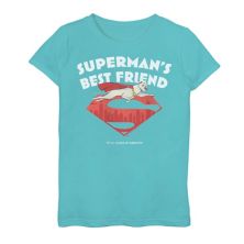 Футболка с рисунком «Лучший друг Супермена» для девочек 7–16 лет DC Super Pets DC Comics