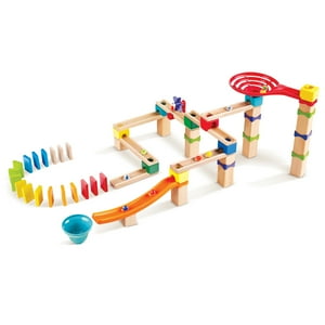 Hape Marble Run DIY Wood Building Racetrack, 81 Pieces Hape