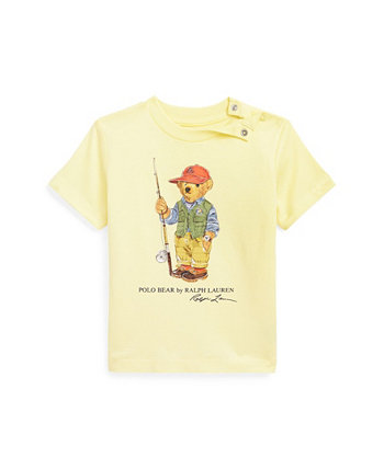 Baby Boys Polo Bear Cotton Jersey Short Sleeves T Shirt Ralph Lauren