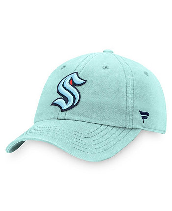 Мужская голубая кепка с регулируемым логотипом Seattle Kraken Core Primary Logo Fanatics