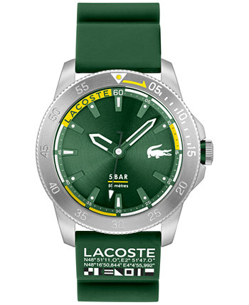 Men's Green Silicone Strap Watch 46mm Lacoste