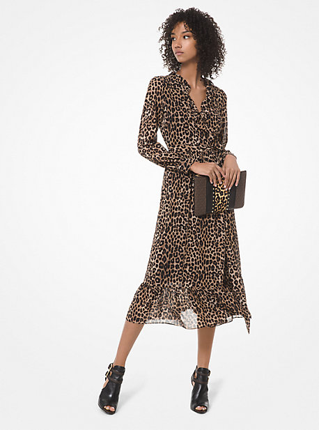 Michael kors deals leopard dresses