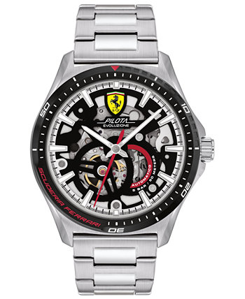 Мужские автоматические часы Pilota Evo с браслетом из нержавеющей стали, 44 мм Ferrari