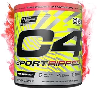 Cellucor C4 Ripped Sport Pre Workout Powder (Порошок) - NSF Certified for Sport - 200mg Caffeine + Cayenne Extract + Carnitine Tartrate + Beta-Alanine - Artic Snow Cone, 20 Servings (Порции) Cellucor