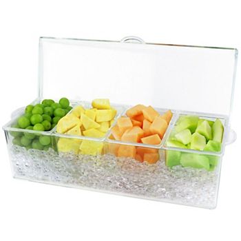 Estilo Chilled Condiment Server With Lid Click N' Play