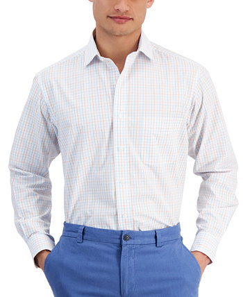 Men's Letto Plaid Dress Shirt, Created for Macy's Club Room