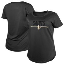 Женская черная футболка New Era Training Camp NFL New Orleans Saints 2023 New Era
