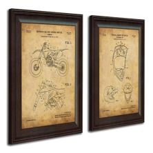 Personal-Prints Dirt Bike Patent 2-piece Framed Wall Art Set Personal-Prints