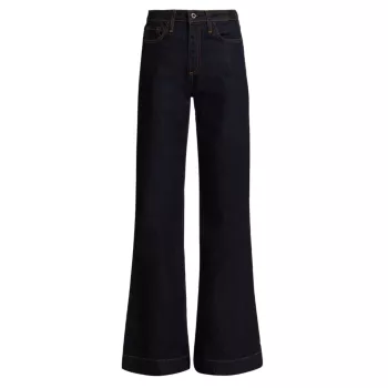 Эластичные широкие джинсы Juniper Olive Resin со средней посадкой ASKK NY